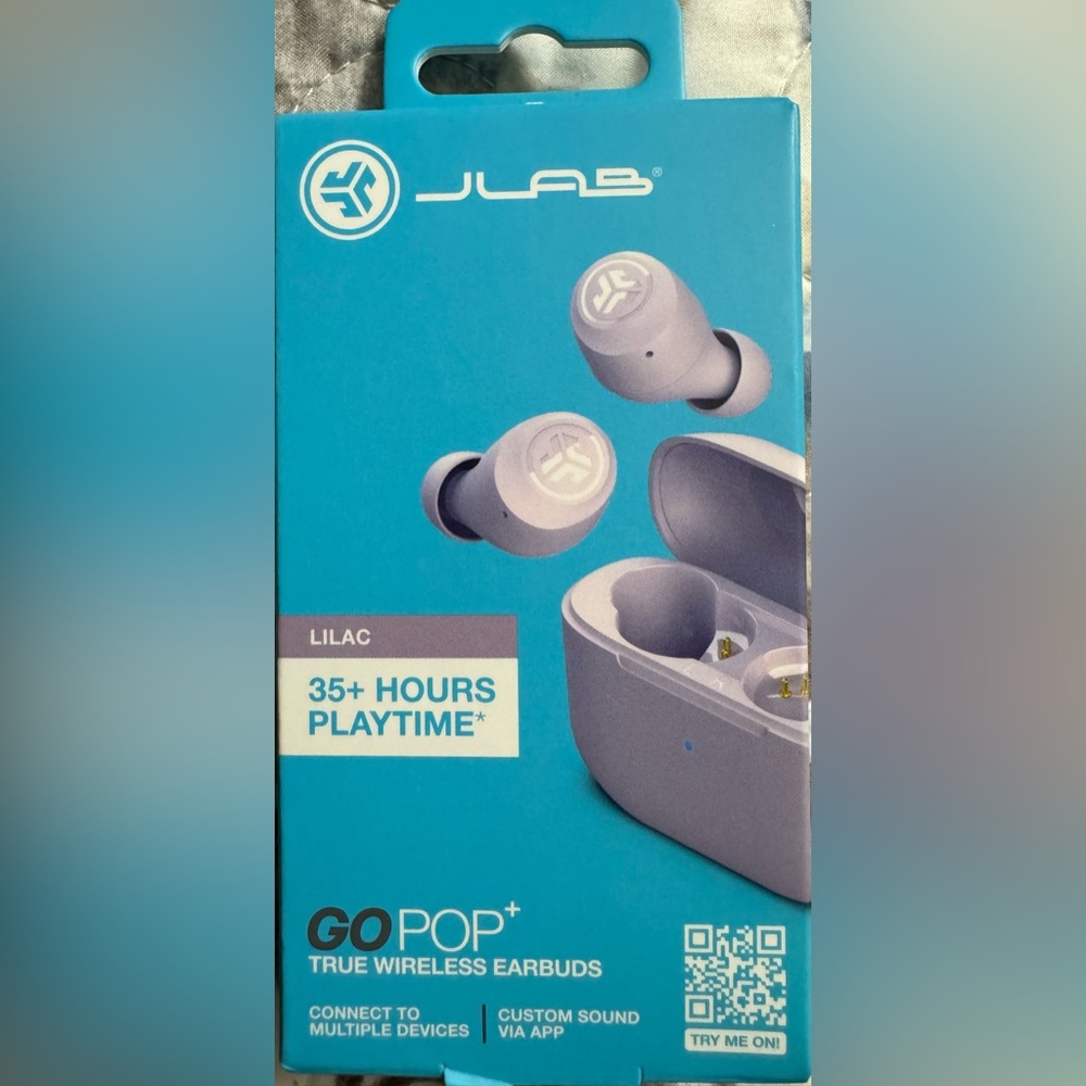JLab Go Air Pop True Wireless Bluetooth Earbuds- Lilac
